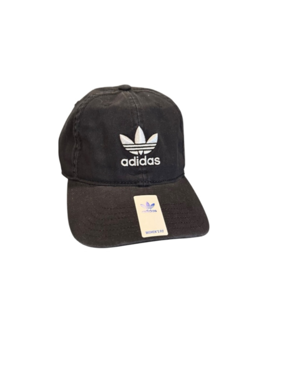Women's Adidas Originals Relaxed Strapback Hat One Size Black White